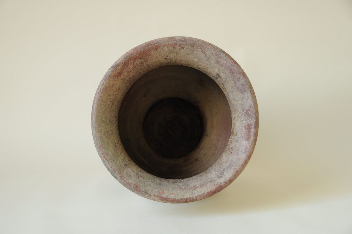 JARDINIÈRE CACHE POT EN TERRE CUITE ÉMAILLÉE ÉCRU NATUREL
