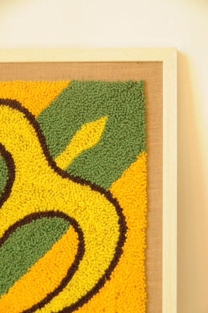 TAPISSERIE MURALE OISEAU GEOMETRIQUE ET COLORÉ