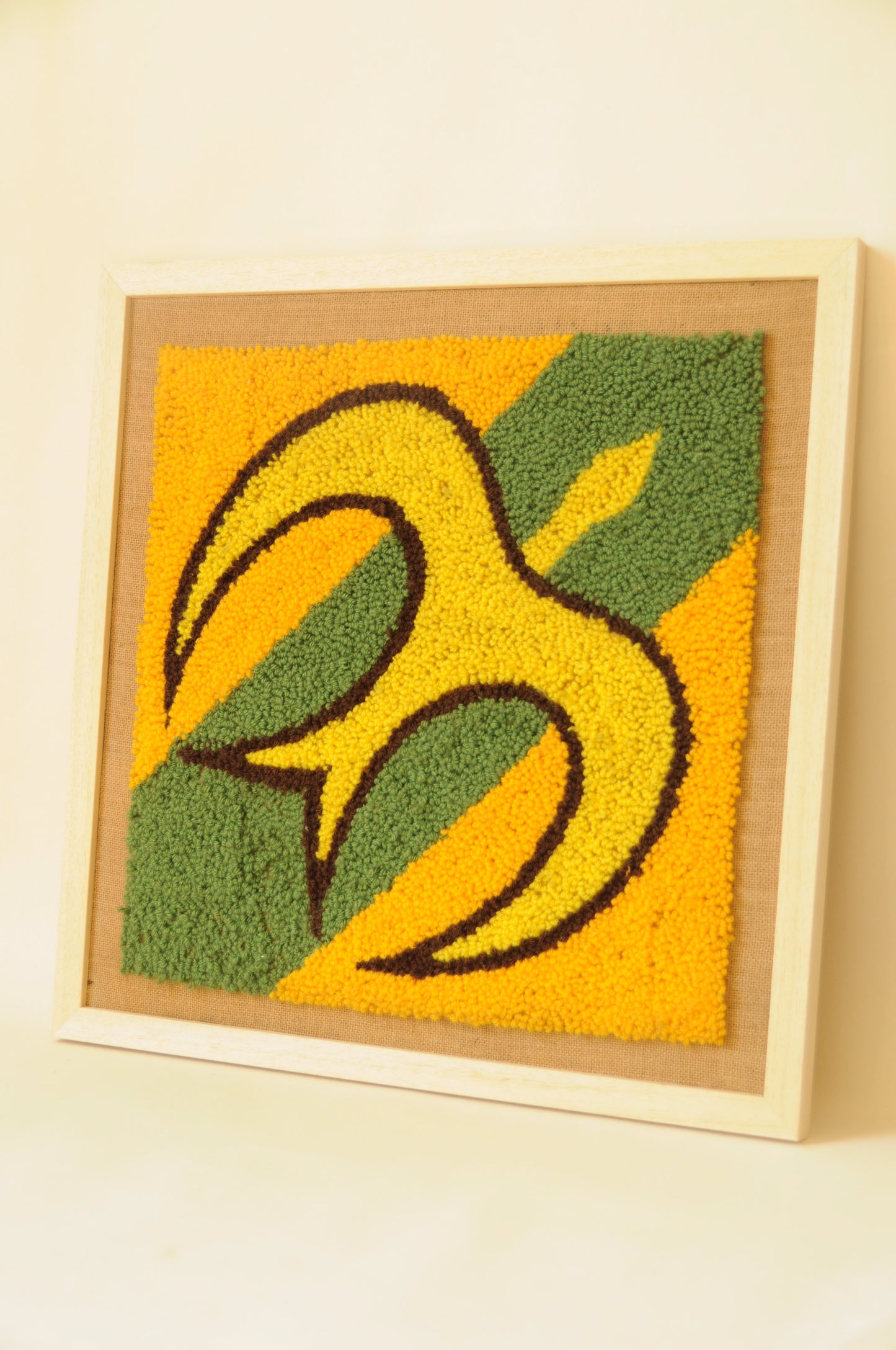 TAPISSERIE MURALE OISEAU GEOMETRIQUE ET COLORÉ